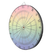 Pastel Regenboog Dartbord (Voorkant Rechts)