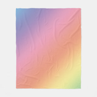 Pastel Regenboog Dekbed Fleece Deken