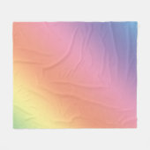 Pastel Regenboog Dekbed Fleece Deken (Voorkant (Horizontaal))