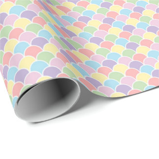 Pastel Regenboog Diamant Harlekijn Cadeaupapier
