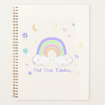 Pastel Regenboog Dromen Dagelijkse Planner