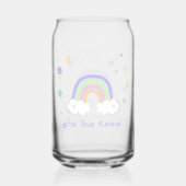 Pastel Regenboog Dromen Glas Can Kop (Achterkant)
