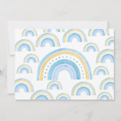 Pastel Regenboog Een Jongens 1e Verjaardag Kaart (Achterkant)