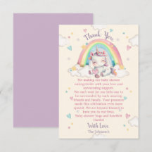 Pastel Regenboog Eenhoorn Baby Shower