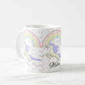 Pastel Regenboog Eenhoorn Mok (Voorkant links)