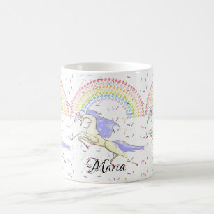 Pastel Regenboog Eenhoorn Mok