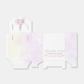 Pastel Regenboog Eenhoorn Verjaardag Favor Box Bedankdoosjes (Uitgevouwen)