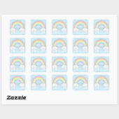 Pastel Regenboog en Clouds Party Favor Stickers (Vel)