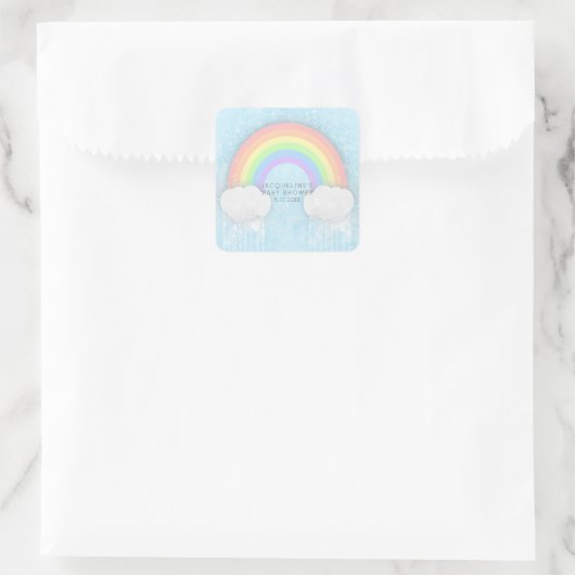 Pastel Regenboog en Clouds Party Favor Stickers (Tas)