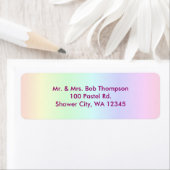 Pastel Regenboog Etiket (Insitu)