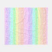 Pastel Regenboog Fleece Deken (Voorkant (Horizontaal))