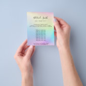 pastel regenboog flyer (Hand)