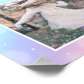  Pastel Regenboog Foto Meisjes Verjaardagsfeest Poster (Hoek)