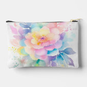 pastel regenboog gekleurde bloemige Waterverf Etui (Achterkant)