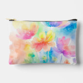  pastel regenboog gekleurde bloemige Waterverf Etui (Voorkant)