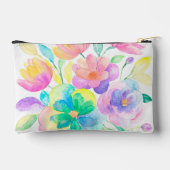 pastel regenboog gekleurde bloemige Waterverf Etui (Achterkant)