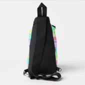 Pastel regenboog gestreept sling bag (Achterkant)