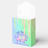 Pastel Regenboog | Gevogelte met rolschaatsen Bedankdoosjes (Geopend)