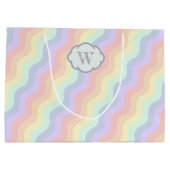 Pastel Regenboog Golven Cadeautas (Achterkant)