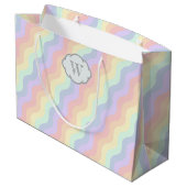 Pastel Regenboog Golven Cadeautas (Achterkant Gekanteld)