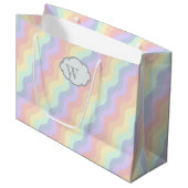 Pastel Regenboog Golven Cadeautas (Voorkant Gekanteld)