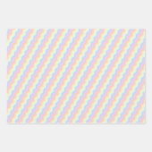 Pastel Regenboog Golven Inpakpapier Set Vel (Voorkant 2)