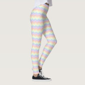 Pastel Regenboog Golven Leggings (Rechts)