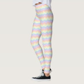 Pastel Regenboog Golven Leggings (Links)