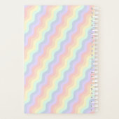Pastel Regenboog Golven Planner (Achterkant)