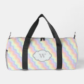 Pastel Regenboog Golven Plunjezak (Achterkant)