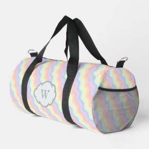 Pastel Regenboog Golven Plunjezak