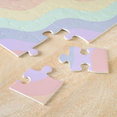 Pastel Regenboog Golven Puzzel (Zijkant)