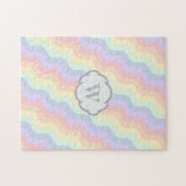 Pastel Regenboog Golven Puzzel (Horizontaal)