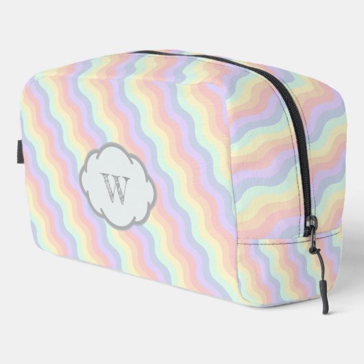 Pastel Regenboog Golven Toilettasje (Rechterhoek)