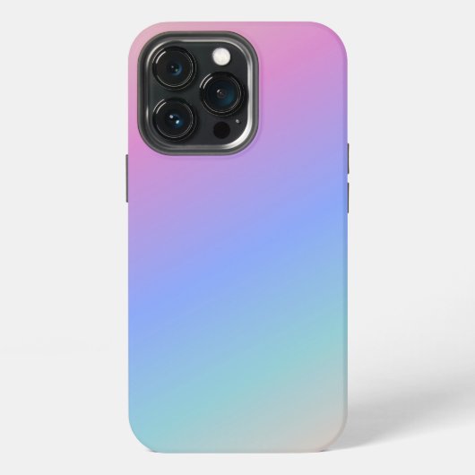 Pastel Regenboog Gradiënt iPhone Hoesje (Achterkant)