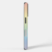 Pastel Regenboog Gradiënt Monogram Case-Mate iPhone Case (Achterkant / Rechts)
