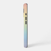 Pastel Regenboog Gradiënt Monogram iPhone 16 Hoesje (Linkerkant)