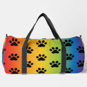 Pastel Regenboog Gradiënt Pootafdruk Tas (Voorkant)