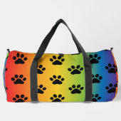 Pastel Regenboog Gradiënt Pootafdruk Tas (Achterkant)