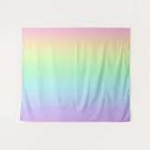 Pastel Regenboog Gradiënt Wand Tapijt Wandkleed (Voorkant (horizontaal))