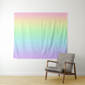 Pastel Regenboog Gradiënt Wand Tapijt Wandkleed (In Situ (horizontaal))