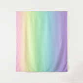Pastel Regenboog Gradiënt Wand Tapijt Wandkleed (Voorkant)