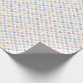 Pastel Regenboog Hart Patroon Inpakpapier (Hoek)