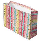 Pastel Regenboog & Hartjes Grote Cadeautas (Achterkant Gekanteld)