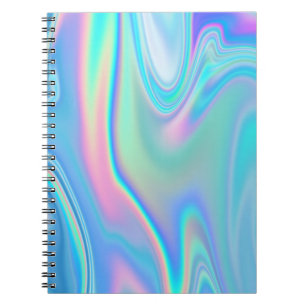 Pastel Regenboog Holografisch Abstract Notitieboek