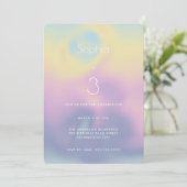 Pastel Regenboog Holografische Gradiënt Kinderen V Kaart (Staand voorkant)