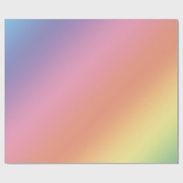 Pastel Regenboog Inpakpapier