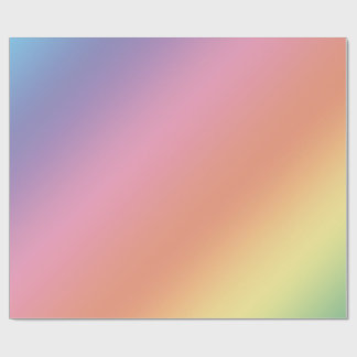 Pastel Regenboog Inpakpapier