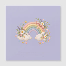 Pastel regenboog kantoorartikelen