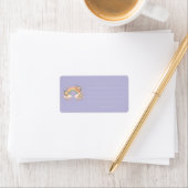 Pastel regenboog kantoorartikelen etiket (Insitu)